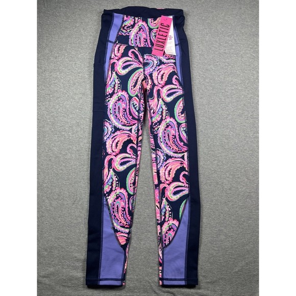 LILLY PULITZER WEEKENDER HIGH RISE LEGGING FLOCK TO THE TOP XXS NEW NWT Purple - Picture 1 of 6